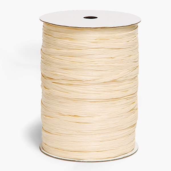 Ivory Buff Matte Raffia