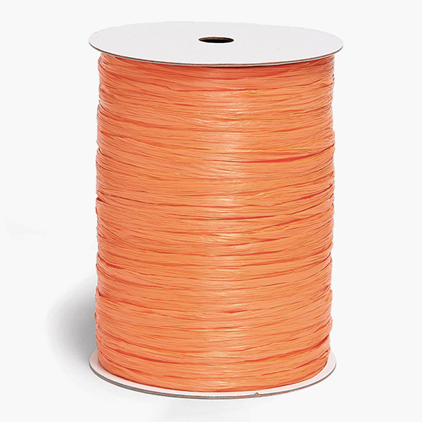 Orange Matte Raffia