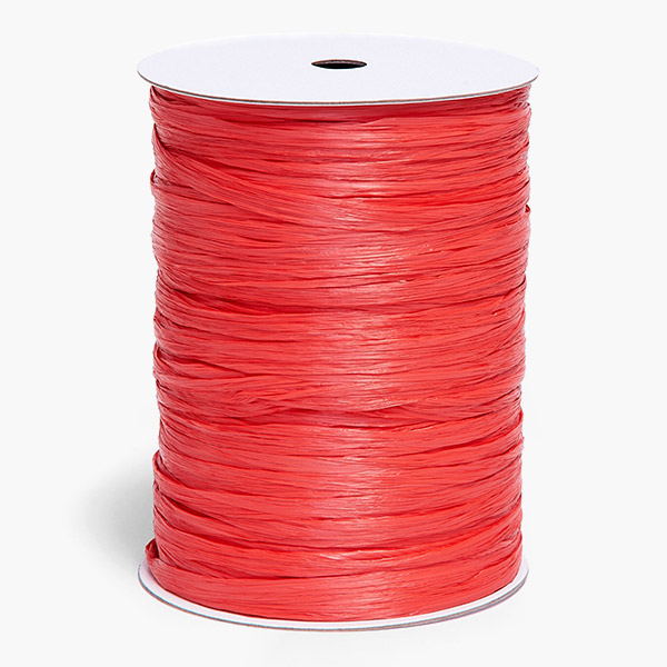 Red Matte Raffia