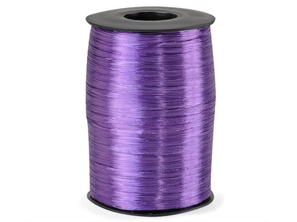 Purple Pearlized Raffia Ribbon, 500 yards