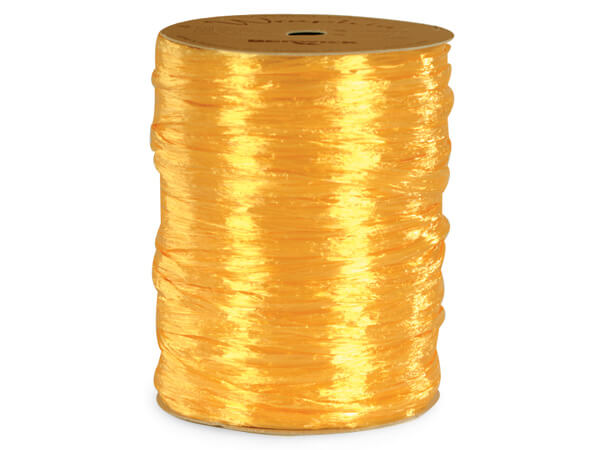 Pearlized Gold Wraphia Ribbon 1/4 x 100 Yards 