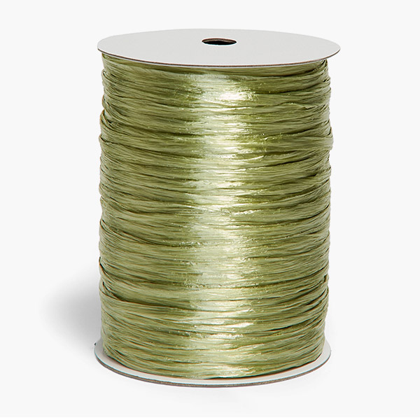 Sage Green Pearlized Raffia