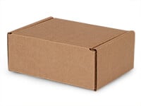 Brown Kraft Tab Lock Mailer Boxes, 8x8x3.5