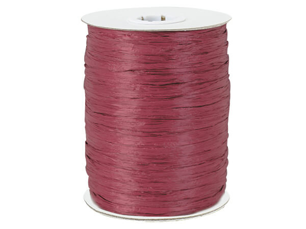Burgundy Paper Raffia