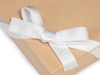 Pre-Tied White Satin Bows - 4 1/2 Wide, Set of 12 — GiftWrap Etc