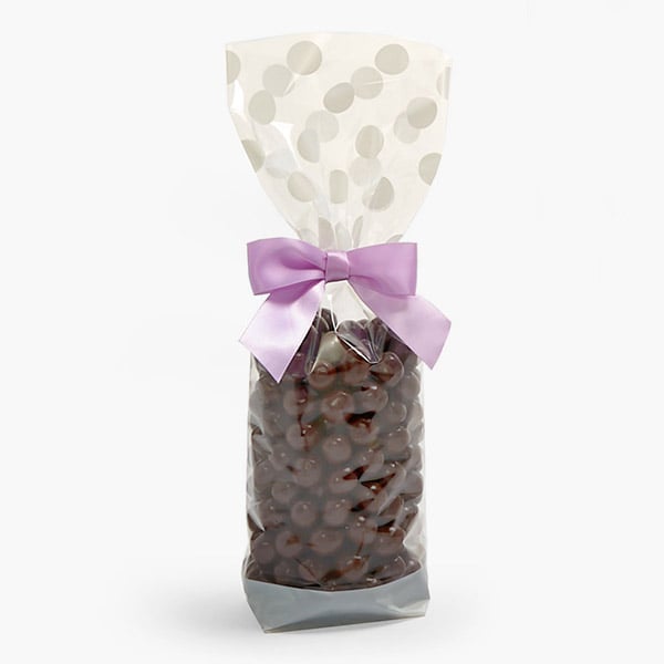 White Dot Poly Cello Bags