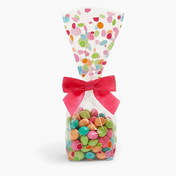 Candy Dots 1.4 mil Cello Bags, 2.25x1.5x8.75", 100 Pack