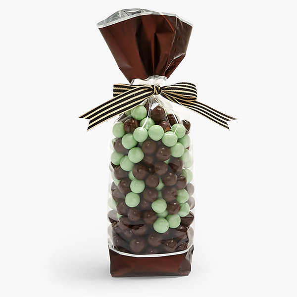 Chocolate Banded 1.4 mil Cello Bags, 2.75x2x10.5", 100 Pack