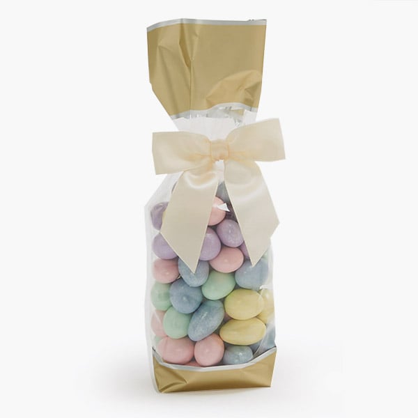 Gold Banded 1.4 mil Cello Bags, 2.75x2x10.5", 100 Pack