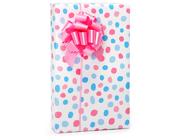 Baby Spots Wrapping Paper, 24"x417' Counter Roll
