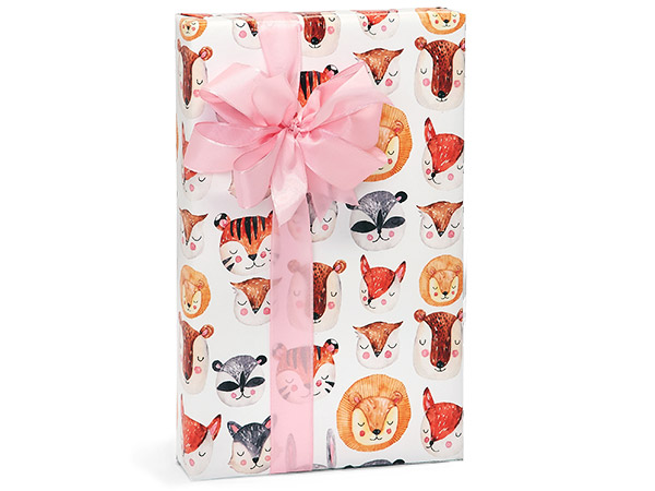 Animal Faces Wrapping Paper, 24"x417' Counter Roll