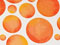 *Watercolor Dots Orange Gift Wrap, 24"x417' Counter Roll-thumbnail
