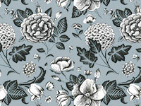 Timeless Floral Gray Gift Wrap, 24x85' Cutter Roll