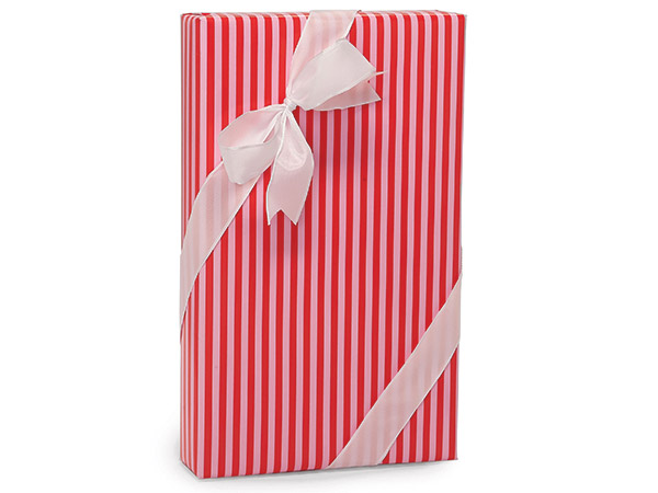 Red and Pink Stripe Wrapping Paper, 24"x85' Roll