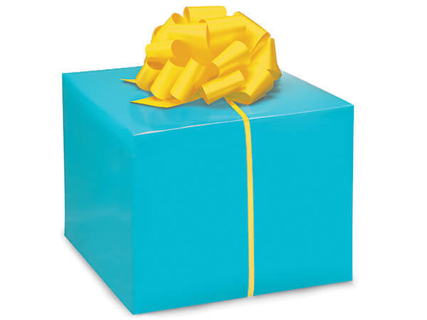 Turquoise Gloss Recycled Gift Wrap
