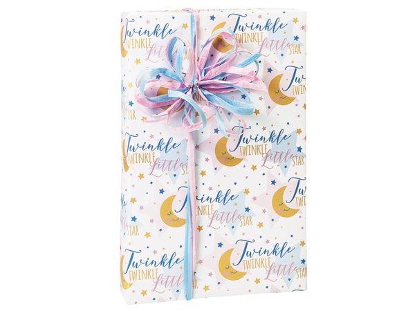 Twinkle Little Star Wrapping Paper, 24"x417' Counter Roll