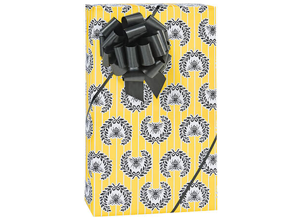 *Queen Bee Gift Wrap Paper, 24"X417' Counter Roll