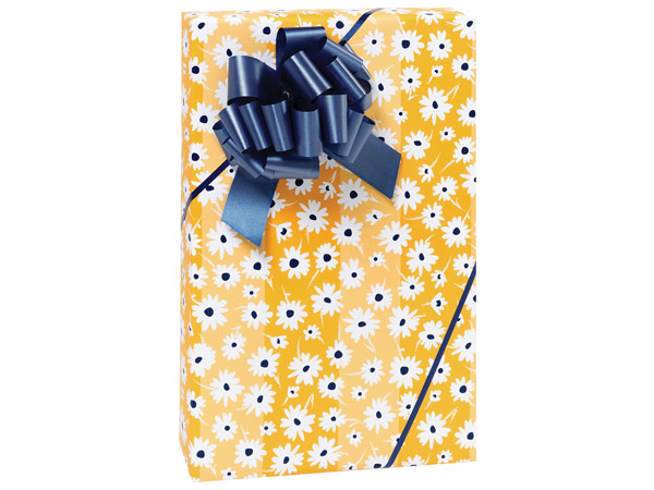 Navy Daisy Gift Wrap