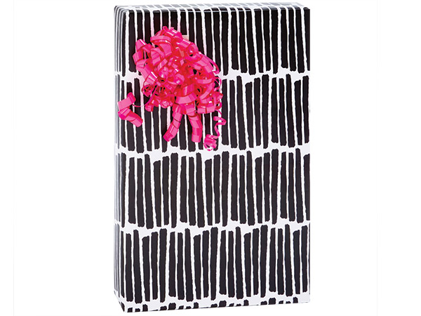 Tuxedo Fringe Gift Wrap, 24"x85' Roll