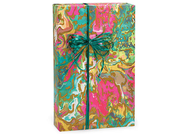 Marble Splash Gift Wrap 24"x417' Counter Roll