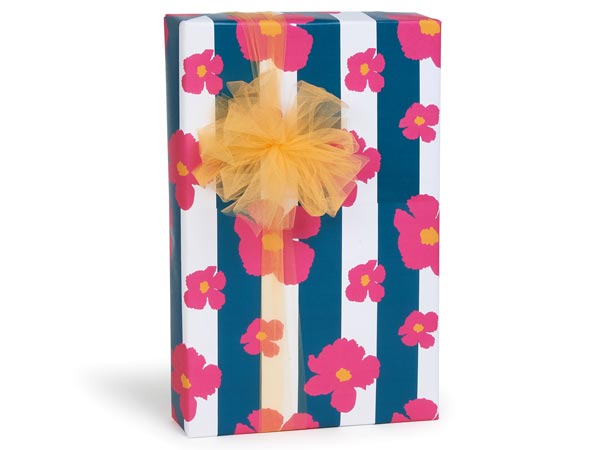 Preppy Floral Wrapping Paper 24"x417' Counter Roll