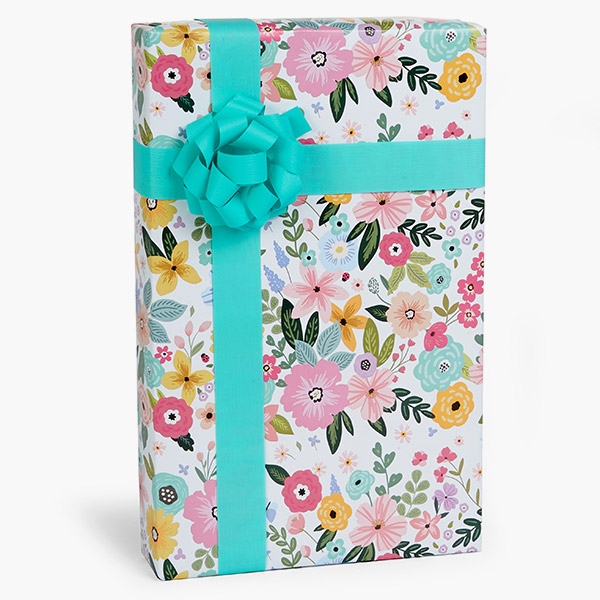 Songbird Blooms Gift Wrap, 24"x85' Roll