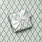 Green Stitched Lattice Gift Wrap, 24"x417' Counter Roll-thumbnail