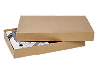 100 Apparel Boxes  Kraft 10" x 7" x  1 ¼” 2 Piece Retail Merchandise Gift