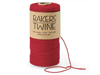 Red & White Baker's Twine 4 Ply 240 Yd Spool 100% Cotton String Paper Craft  Scrapbook Card Making Gift Wrap Favor Eco Friendly 