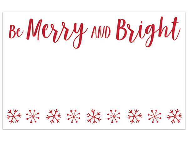 Be Merry and Bright Matte Enclosure Card, 3.5x2.25", 50 Pack