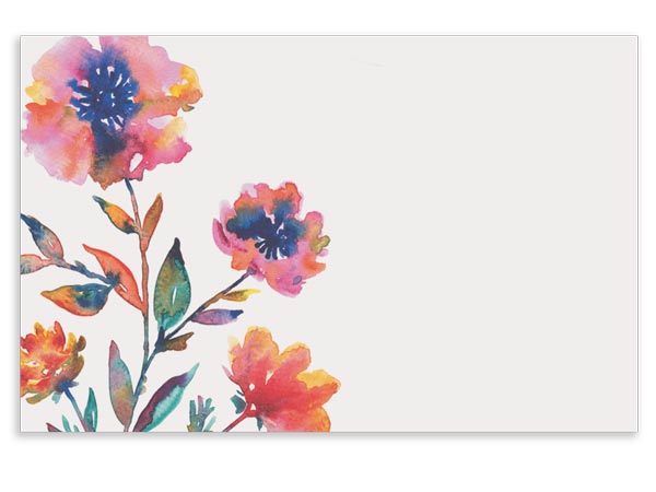 Floral Rain Enclosure Cards