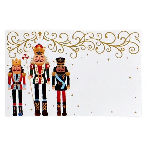 Nutcracker Noel Gloss Enclosure Card, 3.5x2.25", 50 Pack