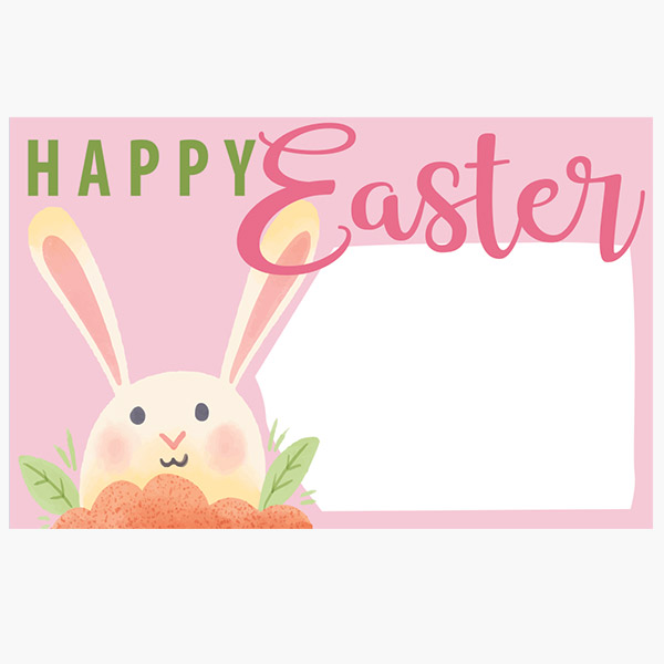 Happy Easter Gloss Enclosure Card, 3.5x2.25", 50 Pack