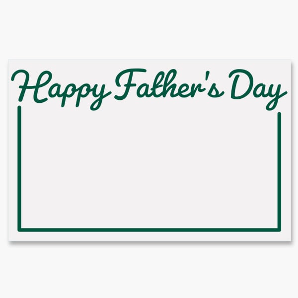 Father's Day Green Enclosure Card, 3.5x2.25", 50 Pack