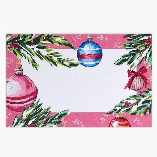 Christmas Ornaments Enclosure Card, 3.5x2.25", 50 Pack