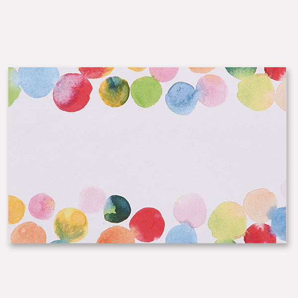 Watercolor Confetti Enclosure Card, 3.5x2.25", 50 Pack