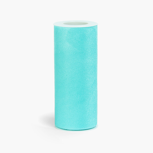 Blue Radiance Select Glimmer Tulle Ribbon, 6"x25 Yards