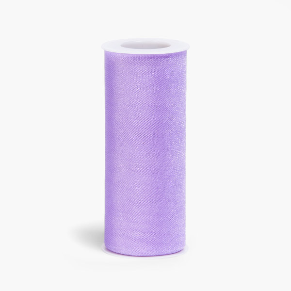 Lavender Select Glimmer Tulle Ribbon, 6"x25 Yards