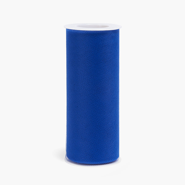 Cobalt Blue Select Matte Tulle Ribbon, 6"x25 Yards