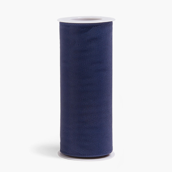 Navy Select Matte Tulle Ribbon, 6"x25 Yards