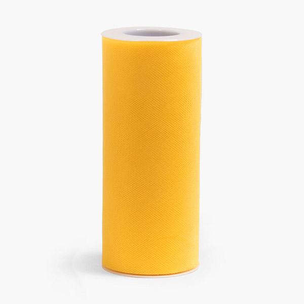 Neon Yellow Select Matte Tulle Ribbon, 6"x25 Yards