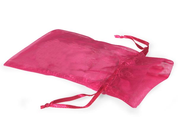 Hot Pink Organza Favor Bags, 3x4", 10 Pack