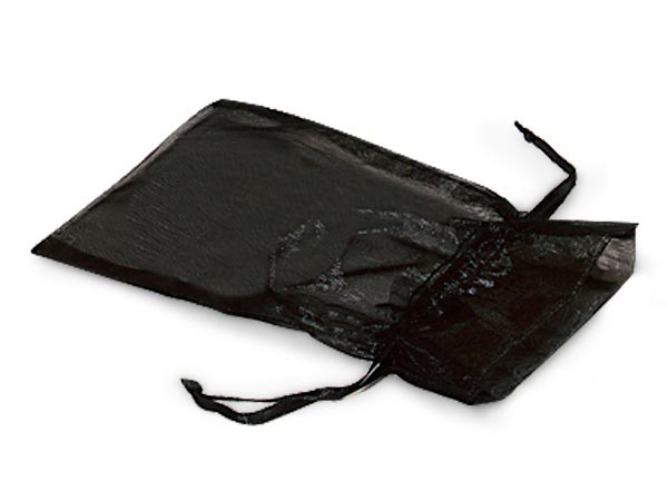 Black Organza Favor Bags, 3x4", 10 Pack