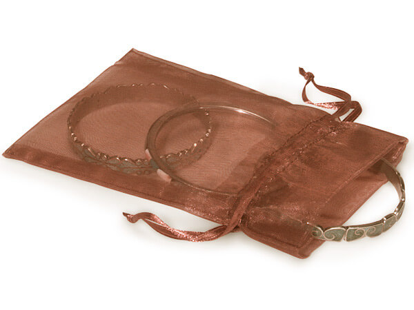 Copper Organza Favor Bags, 3x4", 10 Pack