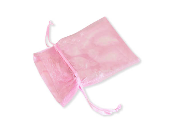 Pink Organza Favor Bags, 2x2.5", 10 Pack