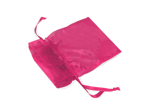 Hot Pink Organza Favor Bags, 2x2.5", 10 Pack
