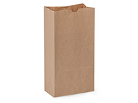 100% RECYCLED KRAFT PAPER BAG WITH CURLY HANDLE 23 X 12 X 32 CM