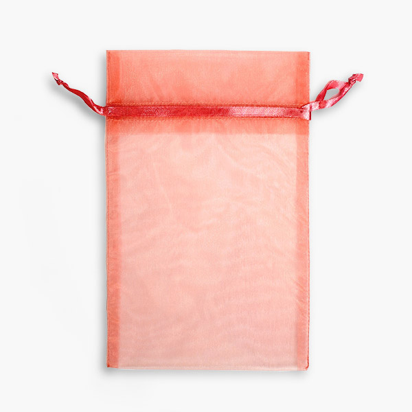 *Mauve Sheer Organza Bag, 5.5x9", 10 Pack