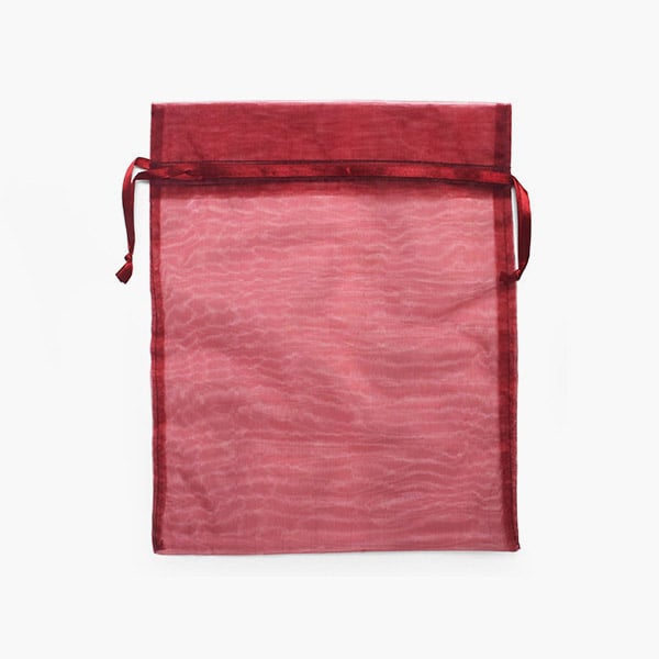 *Merlot Sheer Organza Bag, 10x12", 10 Pack