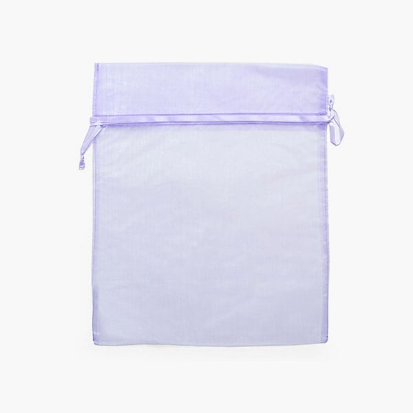 *Lavender Sheer Organza Bag, 12x14", 10 Pack